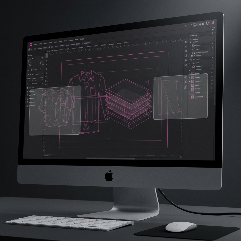 Een digitaal ontwerp met transparante achtergrond, klaar voor DTF-print